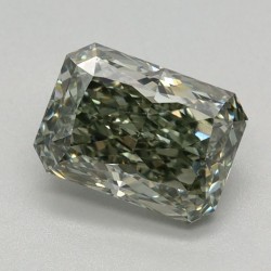 Diament laboratoryjny o barwie fantazyjnej radiant, 1.05ct, VVS2, Fancy Intense Green, IGI LG726563731