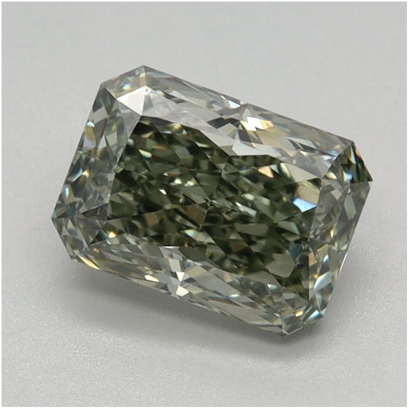 Diament laboratoryjny o barwie fantazyjnej radiant, 1.05ct, VVS2, Fancy Intense Green, IGI LG726563731