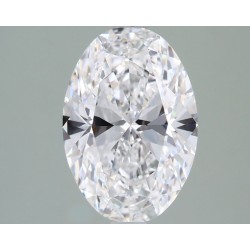 Diament laboratoryjny bezbarwny szlif owalny, 1.96ct, VVS2, D, IGI LG735583289