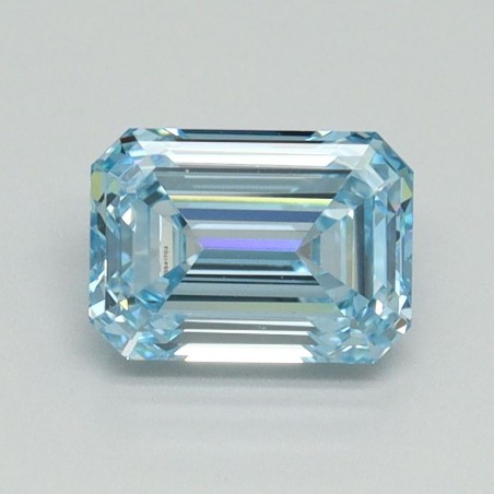 Diament laboratoryjny o barwie fantazyjnej szlif szmaragdowy, 1.06ct, VVS2, Fancy Intense Blue, IGI LG710541702