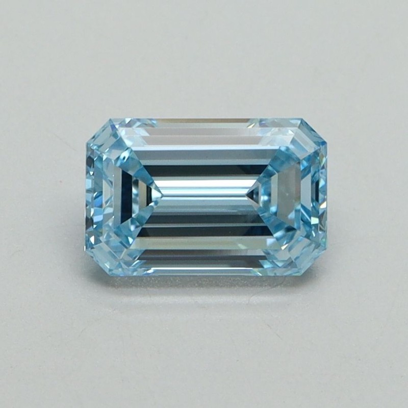 Diament laboratoryjny o barwie fantazyjnej szlif szmaragdowy, 1.06ct, VVS2, Fancy Intense Blue, IGI LG710541837