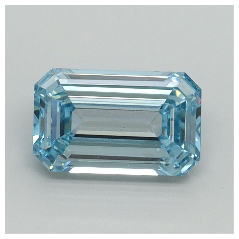 Diament laboratoryjny o barwie fantazyjnej szlif szmaragdowy, 1.05ct, VVS2, Fancy Intense Blue, IGI LG710541754