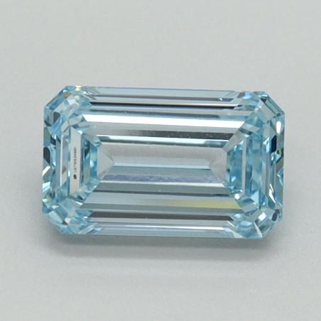 Diament laboratoryjny o barwie fantazyjnej szlif szmaragdowy, 1.08ct, VVS2, Fancy Intense Blue, IGI LG710534881