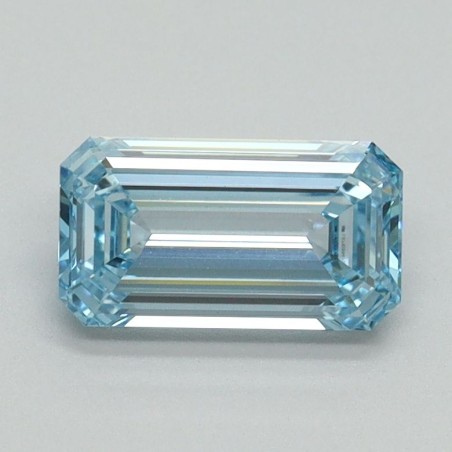 Diament laboratoryjny o barwie fantazyjnej szlif szmaragdowy, 1.02ct, VVS2, Fancy Vivid Blue, IGI LG710554796