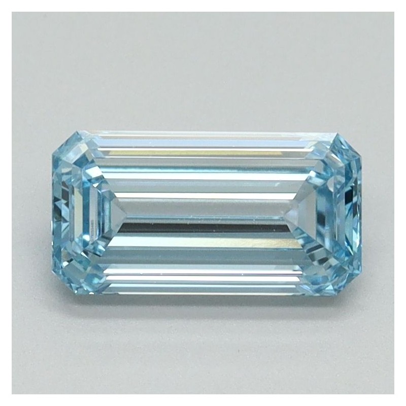 Diament laboratoryjny o barwie fantazyjnej szlif szmaragdowy, 1.01ct, VVS2, Fancy Vivid Blue, IGI LG710554811