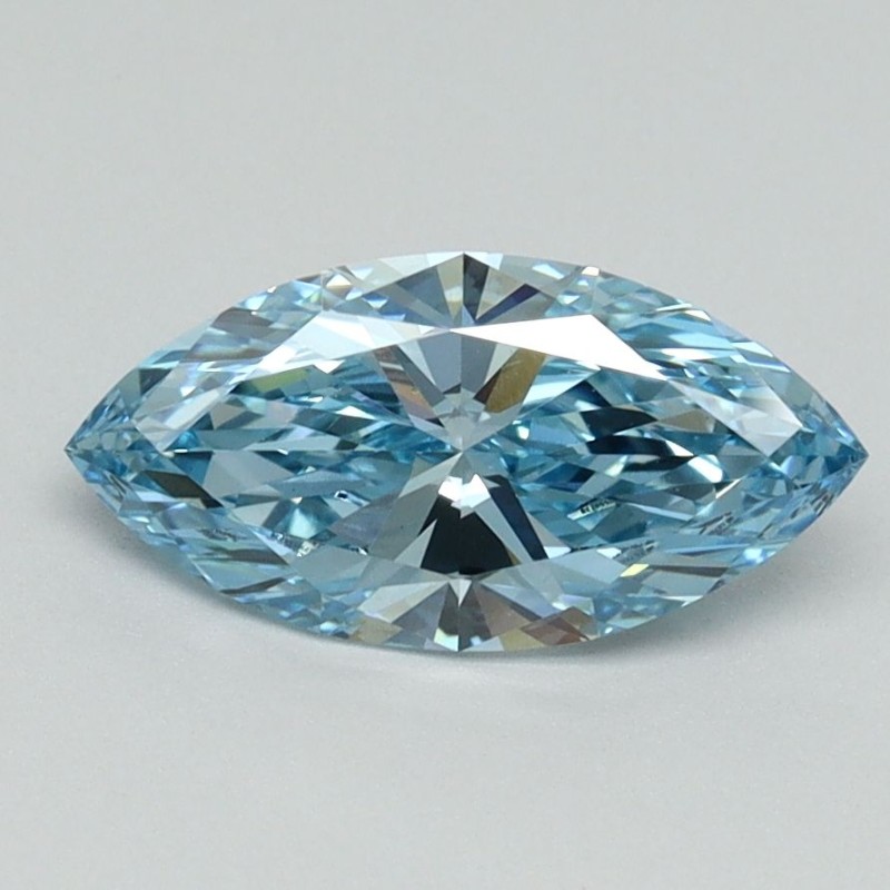 Diament laboratoryjny o barwie fantazyjnej markiza, 1.06ct, VVS2, Fancy Vivid Blue, IGI LG710554738