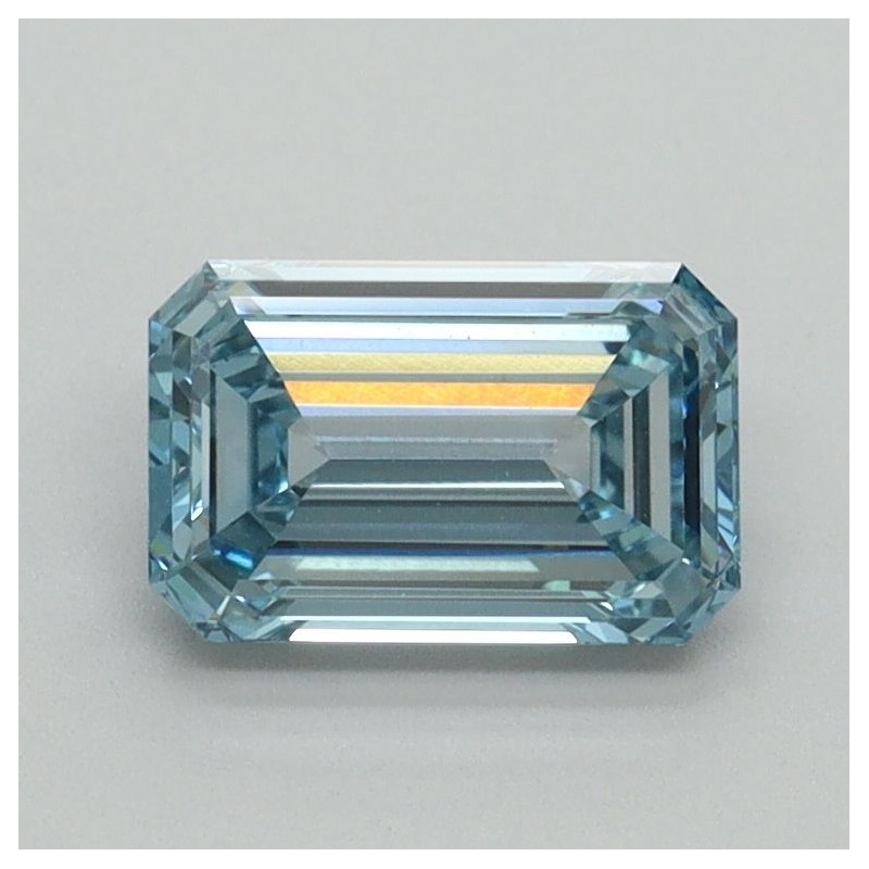 Diament laboratoryjny o barwie fantazyjnej szlif szmaragdowy, 1.03ct, VVS2, Fancy Vivid Blue, IGI LG710541786