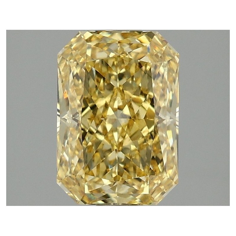 Diament laboratoryjny o barwie fantazyjnej radiant, 2.1ct, VVS2, Fancy Vivid Yellow, IGI LG662415995