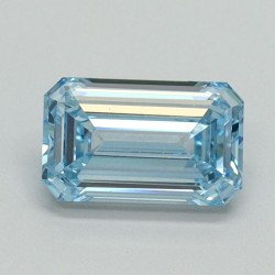 Diament laboratoryjny o barwie fantazyjnej szlif szmaragdowy, 1.01ct, VVS2, Fancy Intense Blue, IGI LG710534885