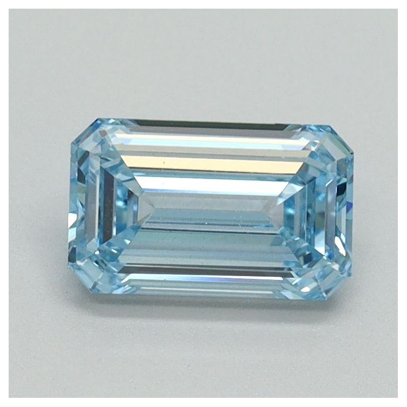 Diament laboratoryjny o barwie fantazyjnej szlif szmaragdowy, 1.01ct, VVS2, Fancy Intense Blue, IGI LG710534885