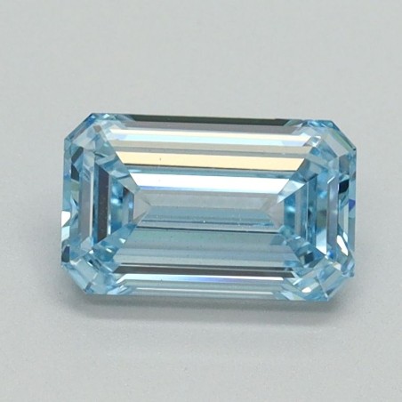 Diament laboratoryjny o barwie fantazyjnej szlif szmaragdowy, 1.01ct, VVS2, Fancy Intense Blue, IGI LG710534885