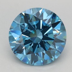 Diament laboratoryjny o barwie fantazyjnej szlif okrągły, 2.09ct, VVS2, Fancy Vivid Blue, IGI LG666441804