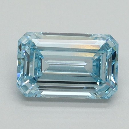 Diament laboratoryjny o barwie fantazyjnej szlif szmaragdowy, 1.02ct, VVS2, Fancy Intense Blue, IGI LG710541733
