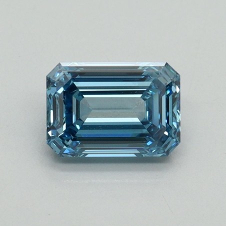 Diament laboratoryjny o barwie fantazyjnej szlif szmaragdowy, 1.02ct, VVS2, Fancy Vivid Blue, IGI LG707519285