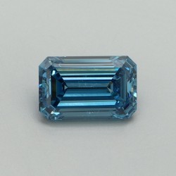 Diament laboratoryjny o barwie fantazyjnej szlif szmaragdowy, 1.03ct, VVS2, Fancy Vivid Blue, IGI LG707519332