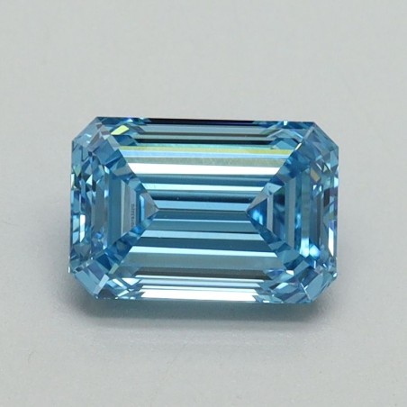 Diament laboratoryjny o barwie fantazyjnej szlif szmaragdowy, 1.06ct, VVS2, Fancy Vivid Blue, IGI LG707533212