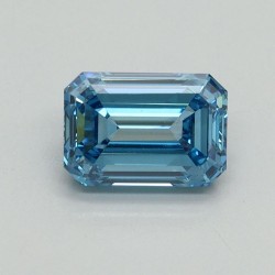 Diament laboratoryjny o barwie fantazyjnej szlif szmaragdowy, 1.03ct, VVS2, Fancy Vivid Blue, IGI LG707519246