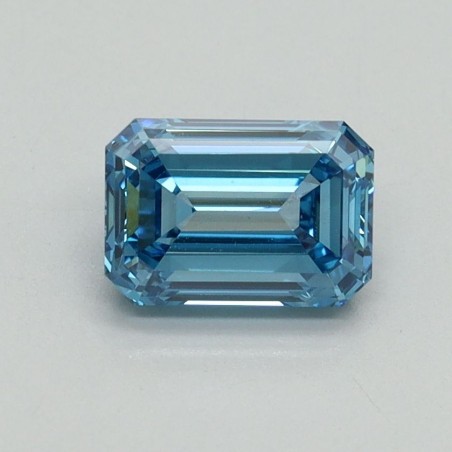 Diament laboratoryjny o barwie fantazyjnej szlif szmaragdowy, 1.03ct, VVS2, Fancy Vivid Blue, IGI LG707519246