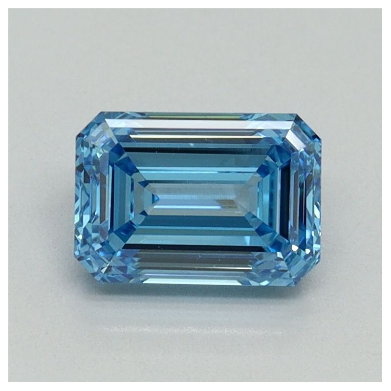 Diament laboratoryjny o barwie fantazyjnej szlif szmaragdowy, 1.09ct, VVS2, Fancy Vivid Blue, IGI LG707533194