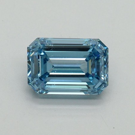 Diament laboratoryjny o barwie fantazyjnej szlif szmaragdowy, 1.03ct, VVS2, Fancy Vivid Blue, IGI LG707519244