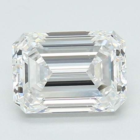 Diament laboratoryjny bezbarwny szlif szmaragdowy, 1.56ct, VVS2, D, IGI LG700508664