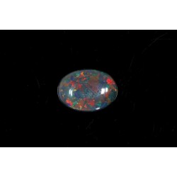 Opal szlif owalny, 2.63 ct, BLACK, GIA 3525696593