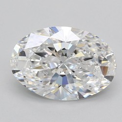 Diament laboratoryjny bezbarwny szlif owalny, 2.52ct, VVS1, D, IGI LG733516809