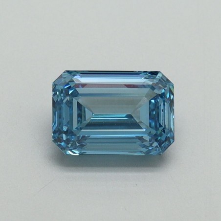 Diament laboratoryjny o barwie fantazyjnej szlif szmaragdowy, 1.04ct, VVS2, Fancy Vivid Blue, IGI LG707519254