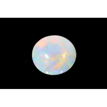 Opal szlif owalny, 6.66 ct, WHITE, GIA 7523696465