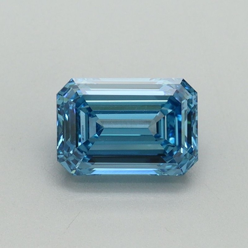Diament laboratoryjny o barwie fantazyjnej szlif szmaragdowy, 1.1ct, VVS2, Fancy Vivid Blue, IGI LG707519314 Diament laboratoryjny o barwie fantazyjnej szlif szmaragdowy, 1.1ct, VVS2, Fancy Vivid Blue, IGI LG707519314