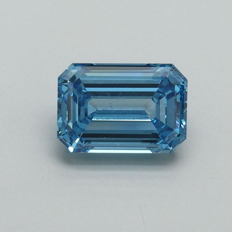 Diament laboratoryjny o barwie fantazyjnej szlif szmaragdowy, 1.04ct, VVS2, Fancy Vivid Blue, IGI LG707519258 Diament laboratoryjny o barwie fantazyjnej szlif szmaragdowy, 1.04ct, VVS2, Fancy Vivid Blue, IGI LG707519258