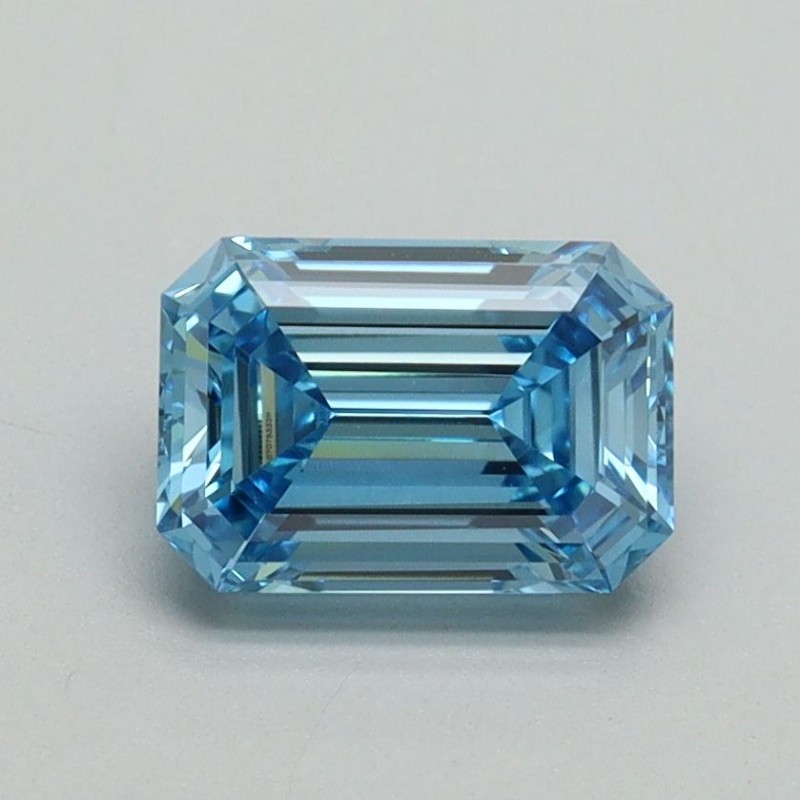 Diament laboratoryjny o barwie fantazyjnej szlif szmaragdowy, 1.08ct, VVS2, Fancy Vivid Blue, IGI LG707533211 Diament laboratoryjny o barwie fantazyjnej szlif szmaragdowy, 1.08ct, VVS2, Fancy Vivid Blue, IGI LG707533211