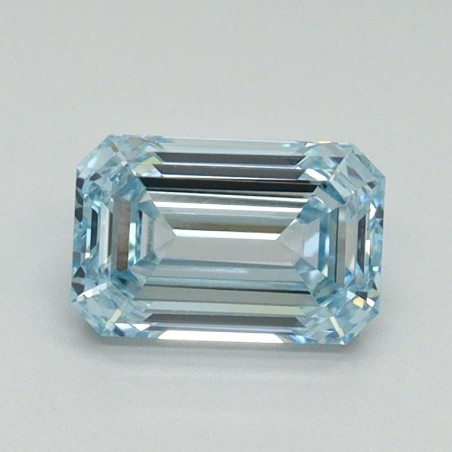 Diament laboratoryjny o barwie fantazyjnej szlif szmaragdowy, 1ct, VVS2, Fancy Intense Blue, IGI LG710541692