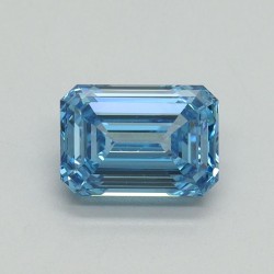Diament laboratoryjny o barwie fantazyjnej szlif szmaragdowy, 1.04ct, VVS2, Fancy Vivid Blue, IGI LG707533108