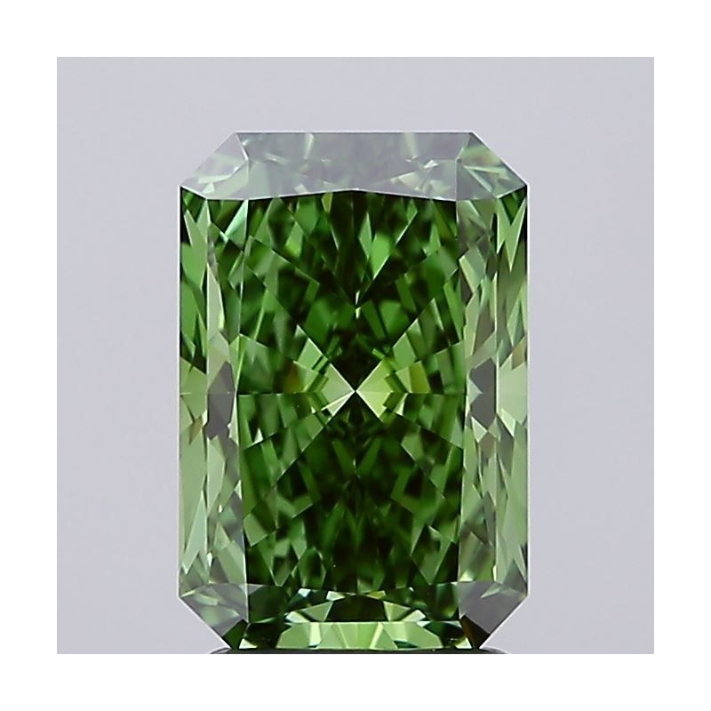 Diament laboratoryjny o barwie fantazyjnej radiant, 2.09ct, VVS2, Fancy Vivid Green, IGI LG727503753