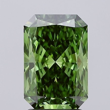 Diament laboratoryjny o barwie fantazyjnej radiant, 2.03ct, VVS2, Fancy Vivid Green, IGI LG727503754