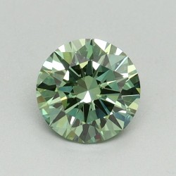 Diament laboratoryjny o barwie fantazyjnej szlif okrągły, 0.6ct, VVS2, Fancy Vivid Green, IGI LG710501888