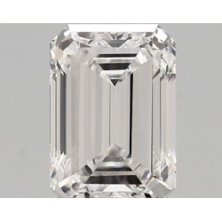 Diament laboratoryjny bezbarwny szlif szmaragdowy, 1.72ct, VVS2, E, IGI LG726519799