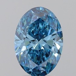 Diament laboratoryjny o barwie fantazyjnej szlif owalny, 2.01ct, IF, Fancy Vivid Blue, IGI LG733506390
