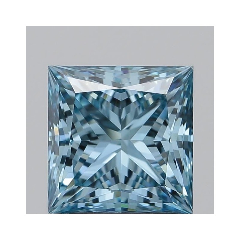 Diament laboratoryjny o barwie fantazyjnej szlif princess, 1.7ct, VVS2, Fancy Vivid Blue, IGI LG733506375