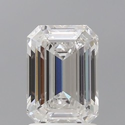 Diament laboratoryjny bezbarwny szlif szmaragdowy, 1.6ct, VVS2, E, IGI LG710505154
