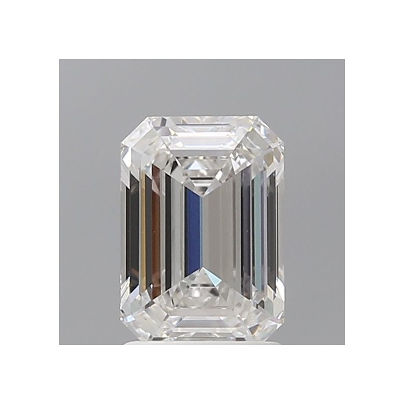 Diament laboratoryjny bezbarwny szlif szmaragdowy, 1.6ct, VVS2, E, IGI LG710505154