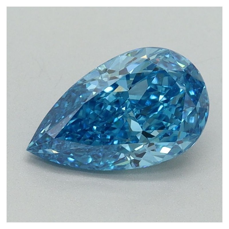 Diament laboratoryjny o barwie fantazyjnej szlif gruszkowy, 1.08ct, VVS2, Fancy Vivid Blue, IGI LG677501492