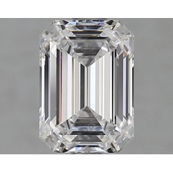 Diament laboratoryjny bezbarwny szlif szmaragdowy, 1.59ct, VVS1, D, GIA 2497347022