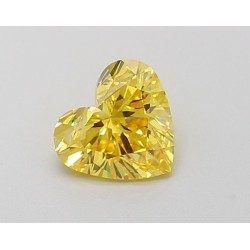 Diament laboratoryjny o barwie fantazyjnej serce, 0.82ct, VVS2, Fancy Vivid Yellow, IGI LG619442805