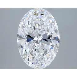 Diament laboratoryjny bezbarwny szlif owalny, 2.53ct, VVS1, D, IGI LG741512987