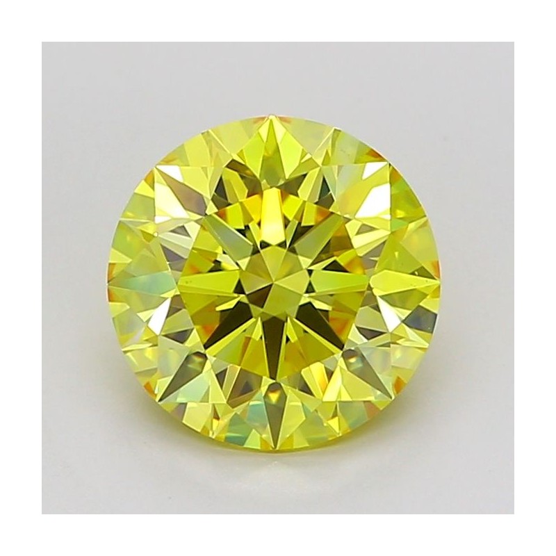 Diament laboratoryjny o barwie fantazyjnej szlif okrągły, 1.59ct, VVS2, Fancy Vivid Yellow, IGI LG737536578 Diament laboratoryjny o barwie fantazyjnej szlif okrągły, 1.59ct, VVS2, Fancy Vivid Yellow, IGI LG737536578
