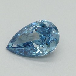 Diament laboratoryjny o barwie fantazyjnej szlif gruszkowy, 0.66ct, VVS2, Fancy Vivid Blue, IGI LG665442926