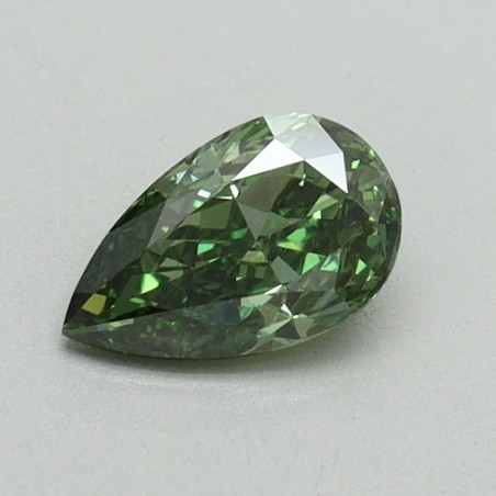 Diament laboratoryjny o barwie fantazyjnej szlif gruszkowy, 0.51ct, VVS2, Fancy Vivid Green, IGI LG665442988