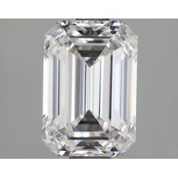 Diament laboratoryjny bezbarwny szlif szmaragdowy, 2.18ct, VVS2, D, IGI LG710551436